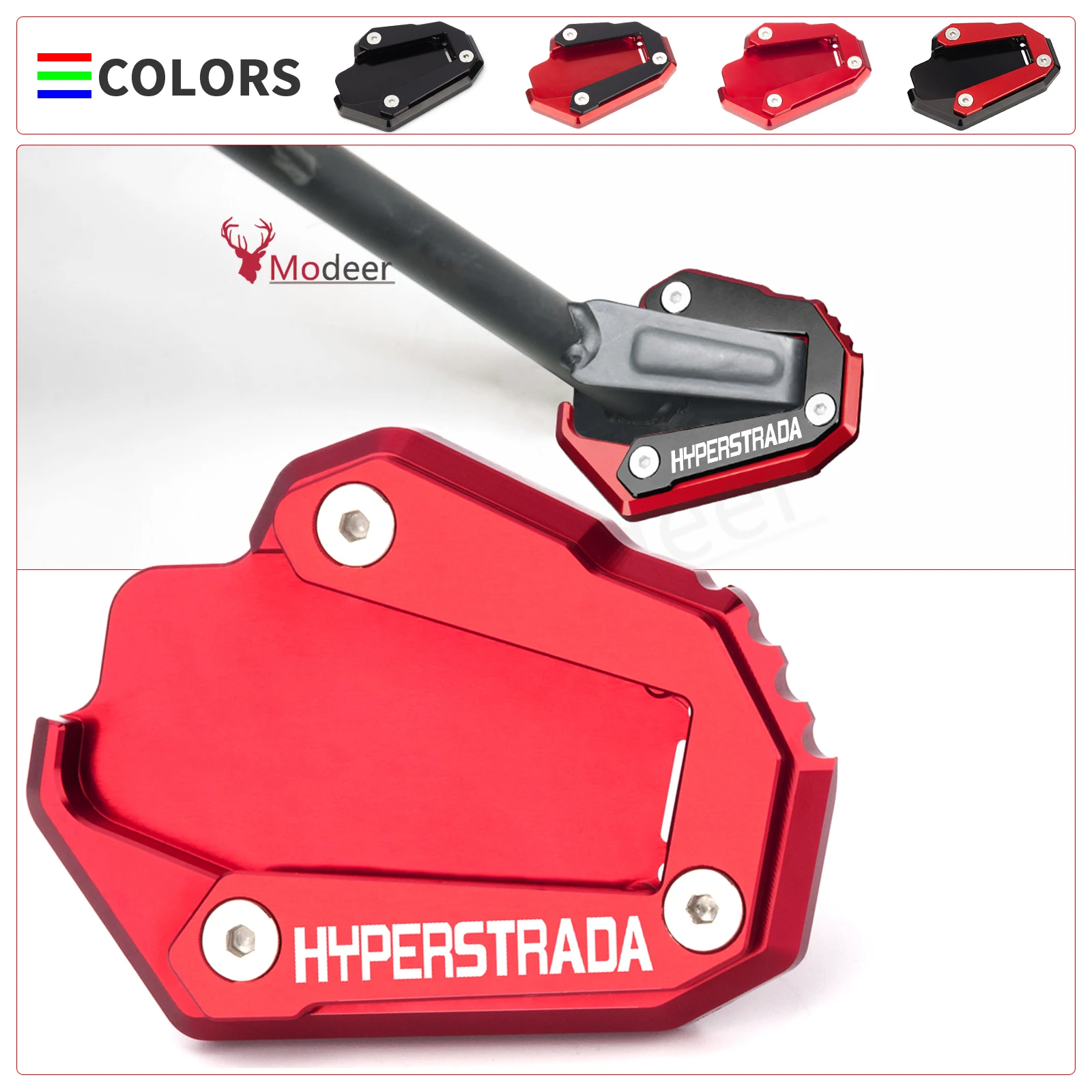 

Accessories Hypermotard 939SP 950 950SP Kickstand Support Plate Foot Side Stand Enlarge Extension Pad For Ducati Hyperstrada 939