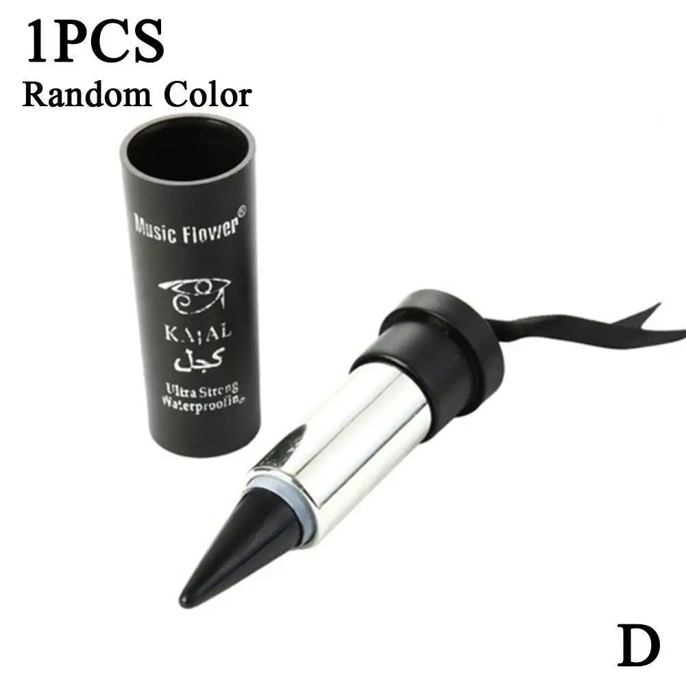 1PC Black Tube Lipstick-style Ribbon Eyeliner Black Natural Lasting Eye Long Waterproof Portable Pen Lasting Cream Liner R1W6