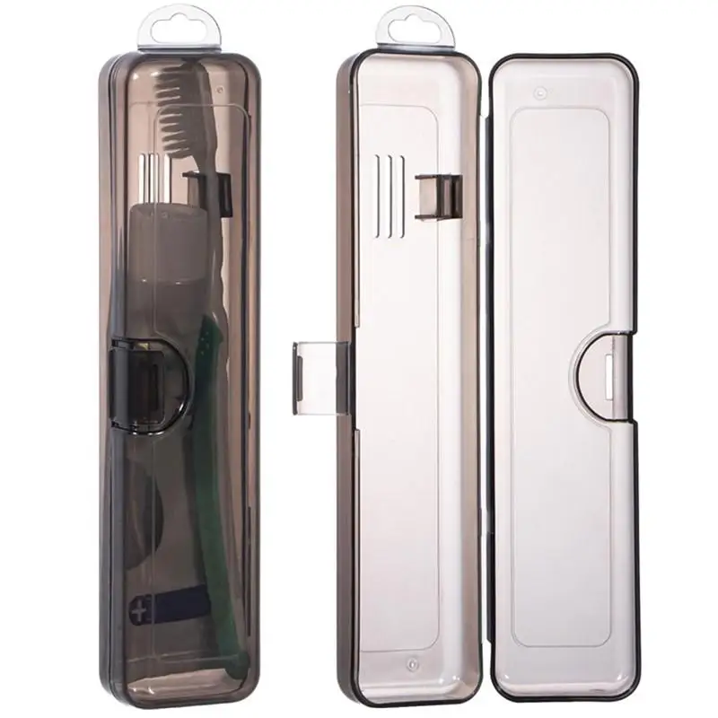 Travel Toothbrush Cases Toothbrush Box Organizer Case Portable Toothbrush Holder Plastic Toothpaste Box Storage Container