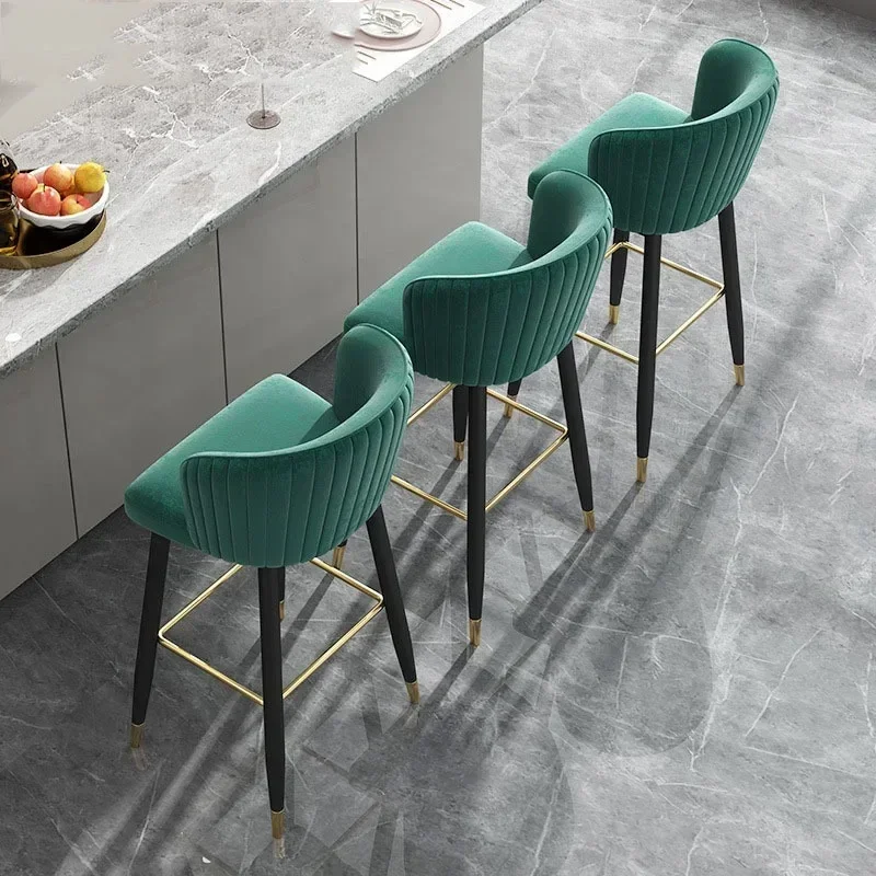 Nordic Home Modern Bar Stools Kitchen Counter Bathroom Luxury Design Bar Chair Design Dresser Sillas Para Comedor Furnitures