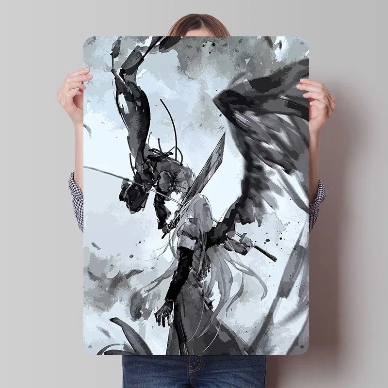 FANTASY VII Is Reborn Tinplate Poster Custom Wall Art Vintage Metal Signs Retro Tin Plaque for Interior Decoration Living Room