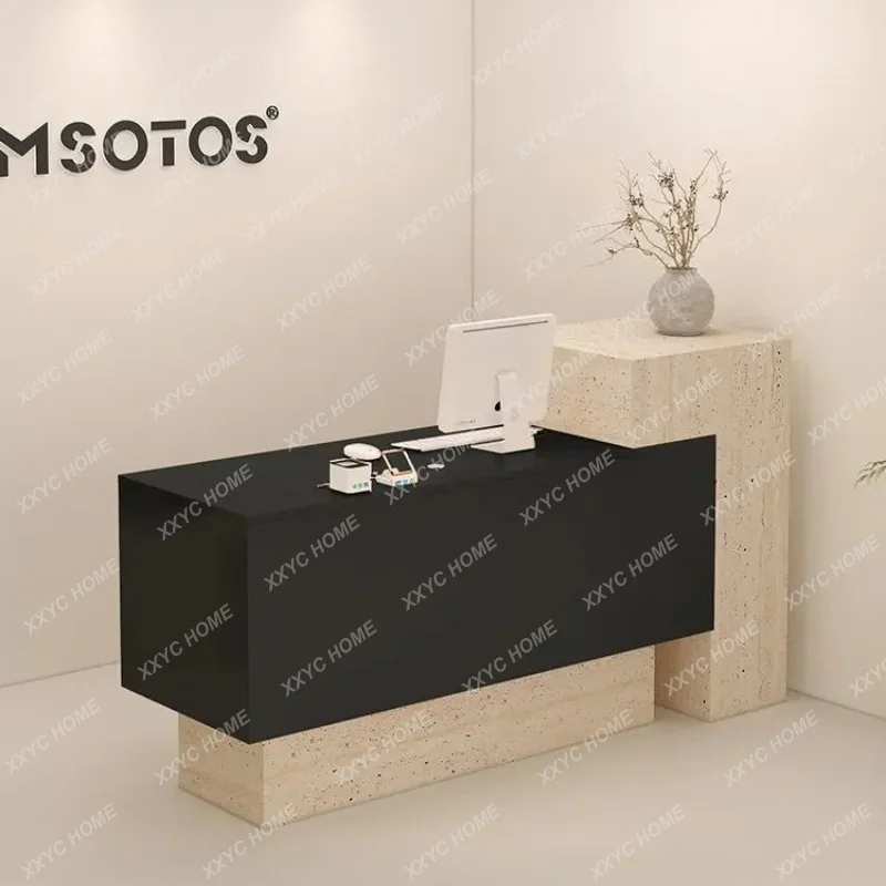 X Beauty Salon Reception Desks Modern Simple Unique Aesthetic Reception Desks Small Executive Comptoire Trendy Furnitu