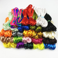 5yards/lot  2.0mm  Chinese Knot Line Cord Silk Satin Cord Nylon Cord DIY String Necklace Bracelets Cord