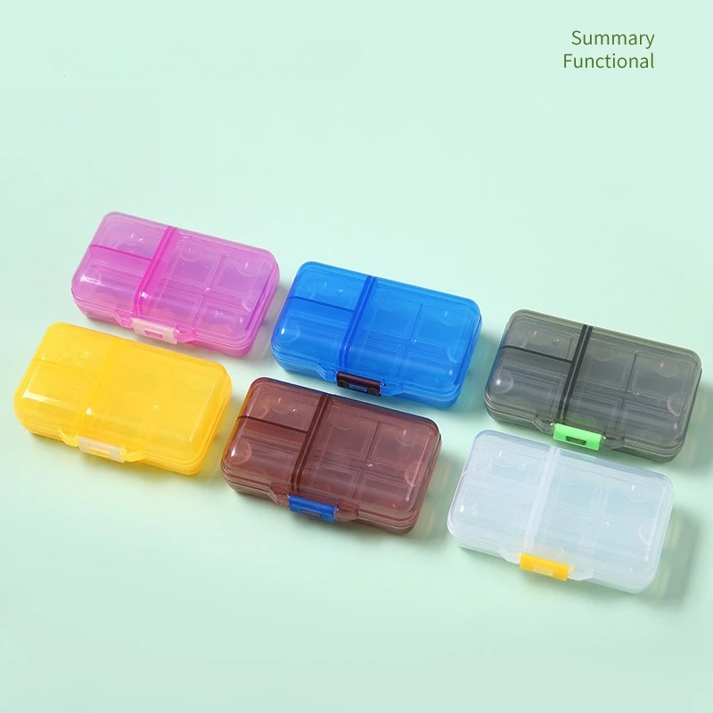 Large Capacity Nine Compartment Sealed Waterproof One Week Medicine Box Split Packaging Portable Pill Box Pojemnik Na Leki