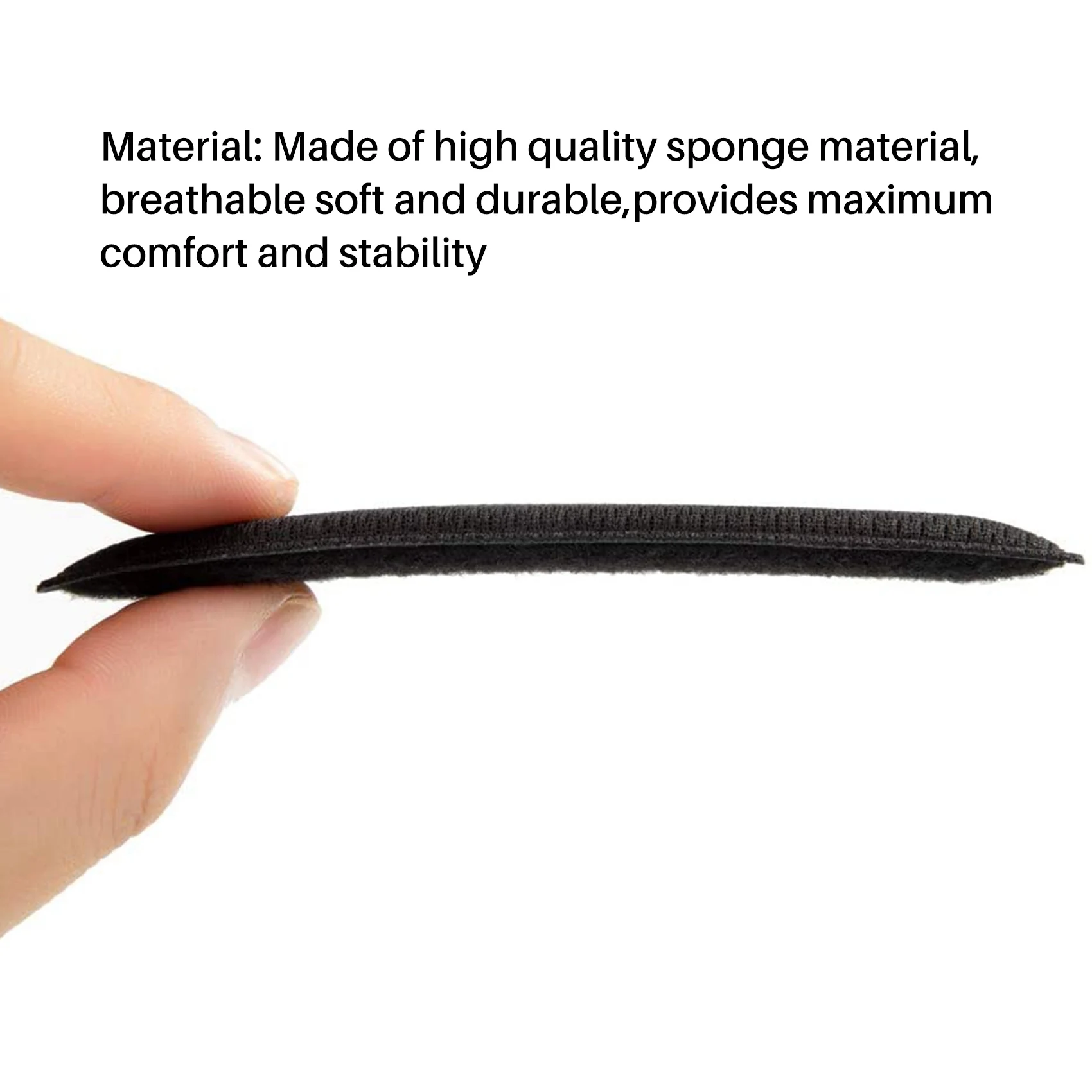 طقم وسادات إسفنجية بديلة شاملة لركوب الدراجات ، طقم وسائد خوذة للدراجة ، دراجة نارية ، أسود ، عبوتين