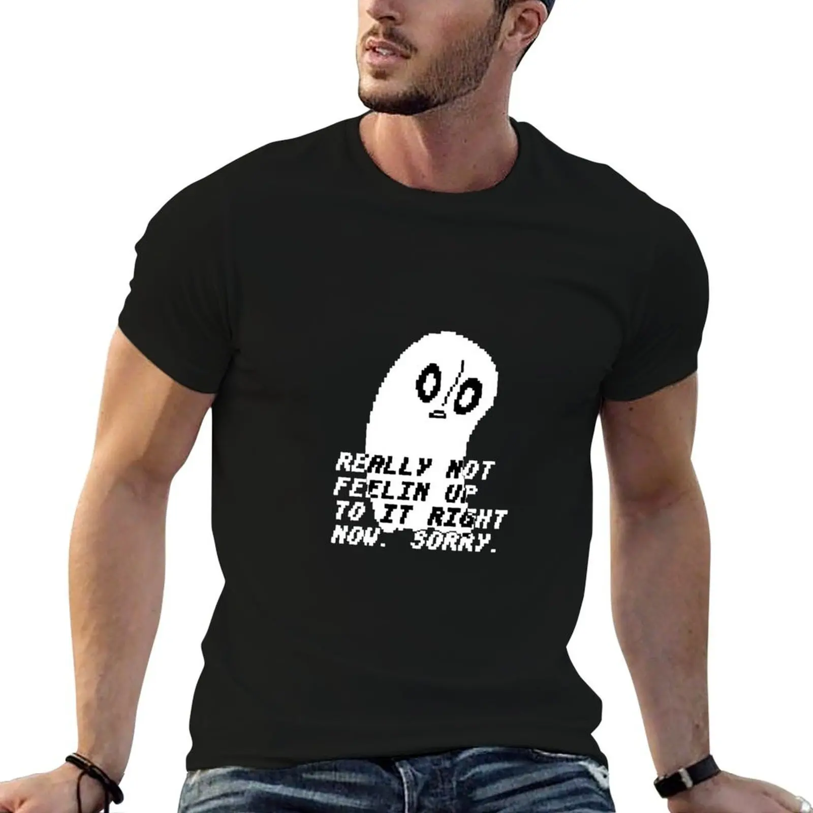 

Napstablook T-Shirt man t shirt designer anime tshirt man t shirt cotton T-shirt