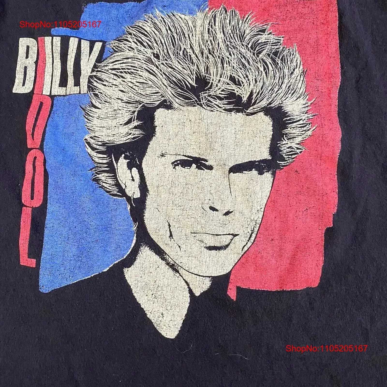 New Billy Idol T Shirt Faded Black family  vintage Washed Stylish Soft Slightly fashion Breathable streetwear homme Unisex