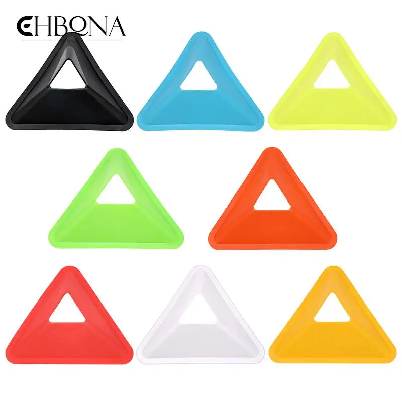 

8 Colors Outdoor Triangle Football Training Sign Disc Basketball Soccer Obstacle Training Roadblock Pile PVC Sports Accessories