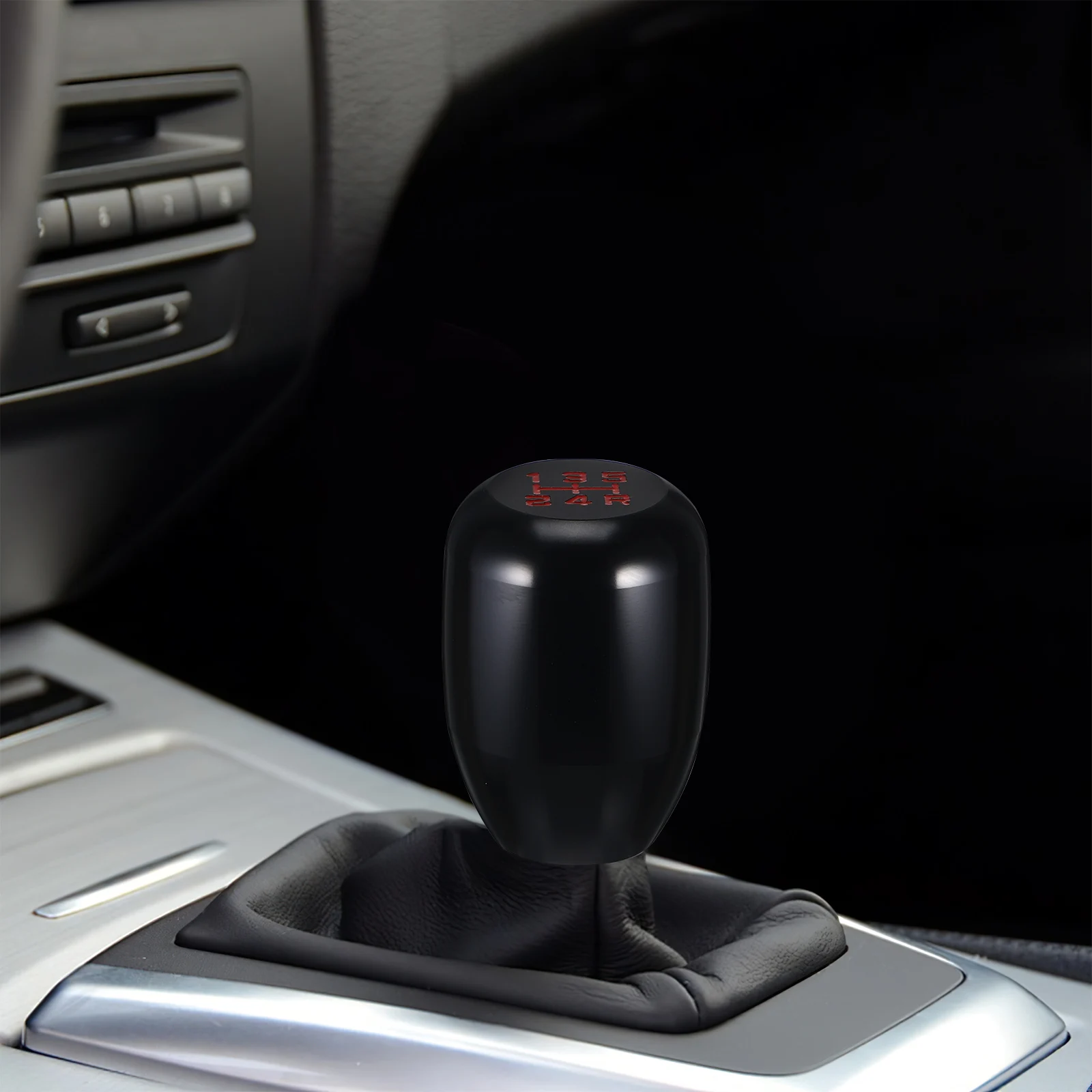 

2 Pcs Shift Knob Focus Rod Head Car Accessories Manual Transmission Replacement Gear 6 Speed Interior Metal