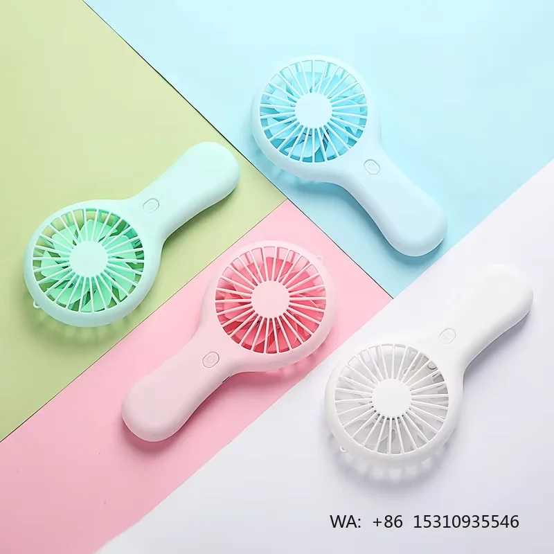 2026 Cute Ventilador Mini Lollipop Abs Low Noise Mute Usb Rechargeable Handheld Hand Eyelash Air Cooling Cordless Portable Fan