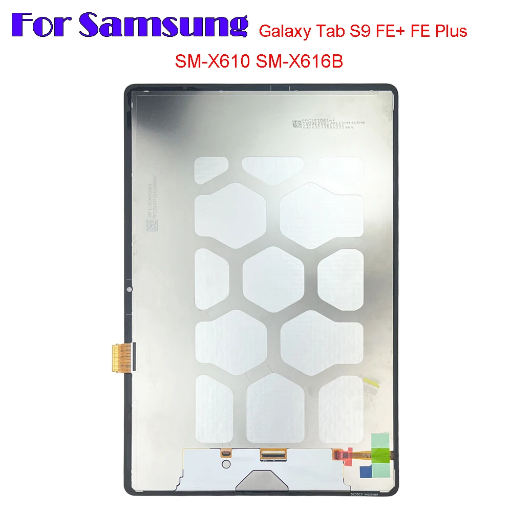 

For Samsung Galaxy Tab S9 FE+ FE Plus X610 X616 X616B SM-X610 SM-X616 SM-X616B LCD Display Touch Screen Digitizer Glass Assembly