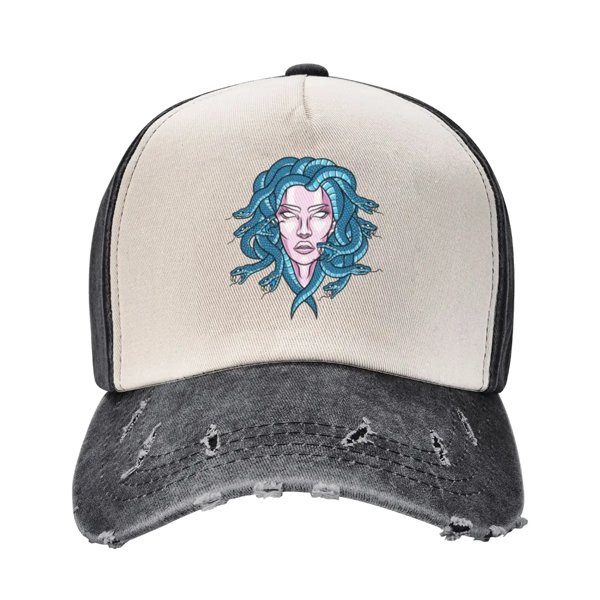 Medusa Portrait Greek Mythology Baseball Cap Cosplay cute Boy Women's