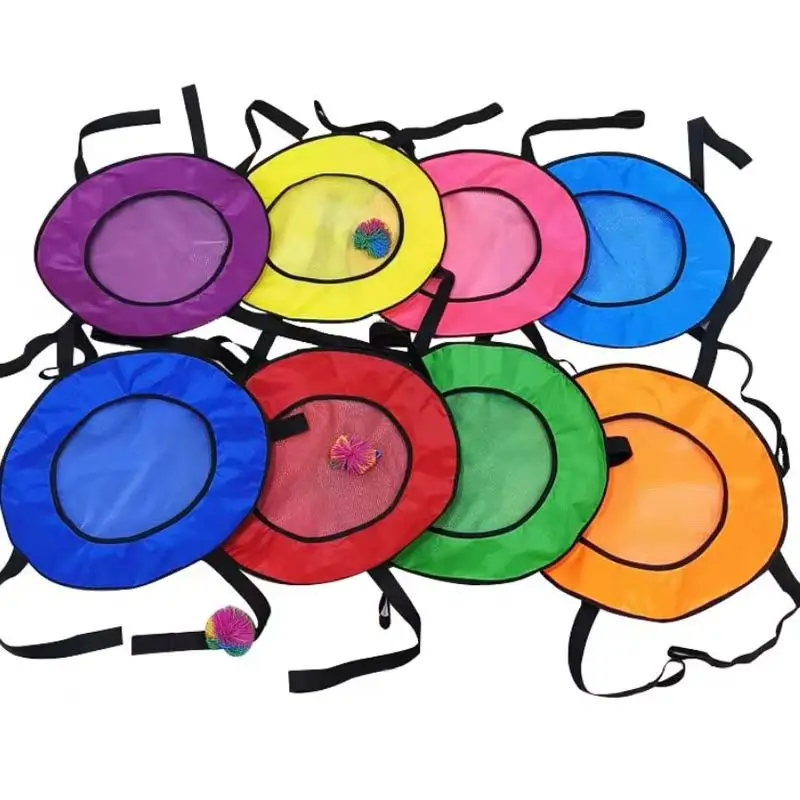 Crianças ao ar livre dois jogadores jogar pegar bola brinquedo-pais-filho interativo diversão esportes sensorial jogar adereços de jogo das crianças