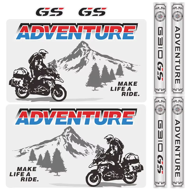 

For BMW G310GS G310 GS G310 ADV Adventure Motorcycle Trunk Luggage Tail Side Box cases Aluminium cases Stickers Decals Fits