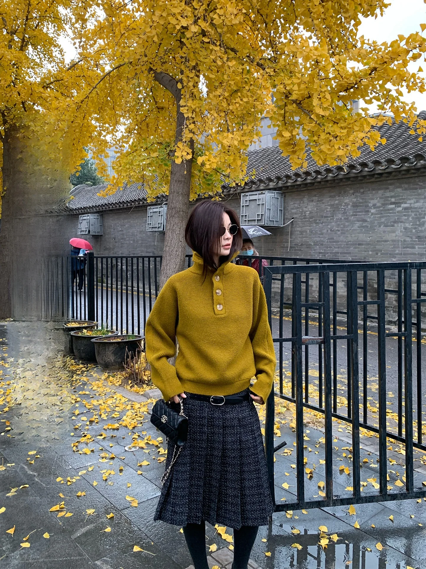 

Retro Sle Two-Way Wearable Long Sve Stand Collar Sweater for Women Autumn Winter New Sle Versatile Commute Long Sve...