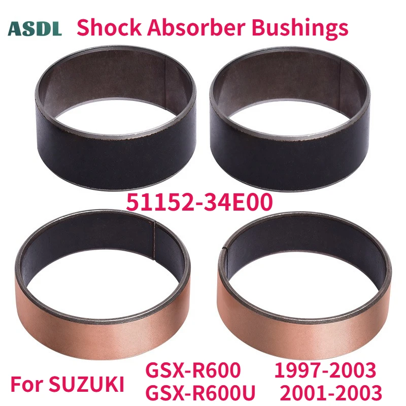 

45mm Front Fork Bushings External Guide Rails Shock Absorb Up For SUZUKI GSX-R600 1997-2003 GSX-R600U 2001-2003 GSXR600 GSXR 600