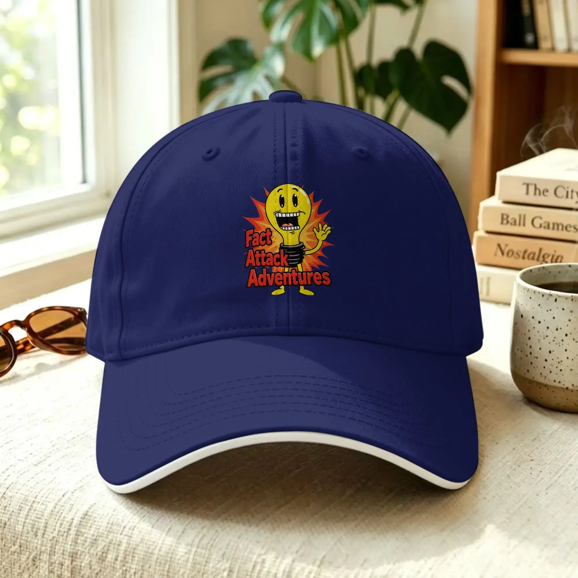 Light Bulb Fact Attack Adventures  Baseball Cap  Outdoor Gym Wholesale Trucker Hat Female Male Fashion Print Baseball Caps