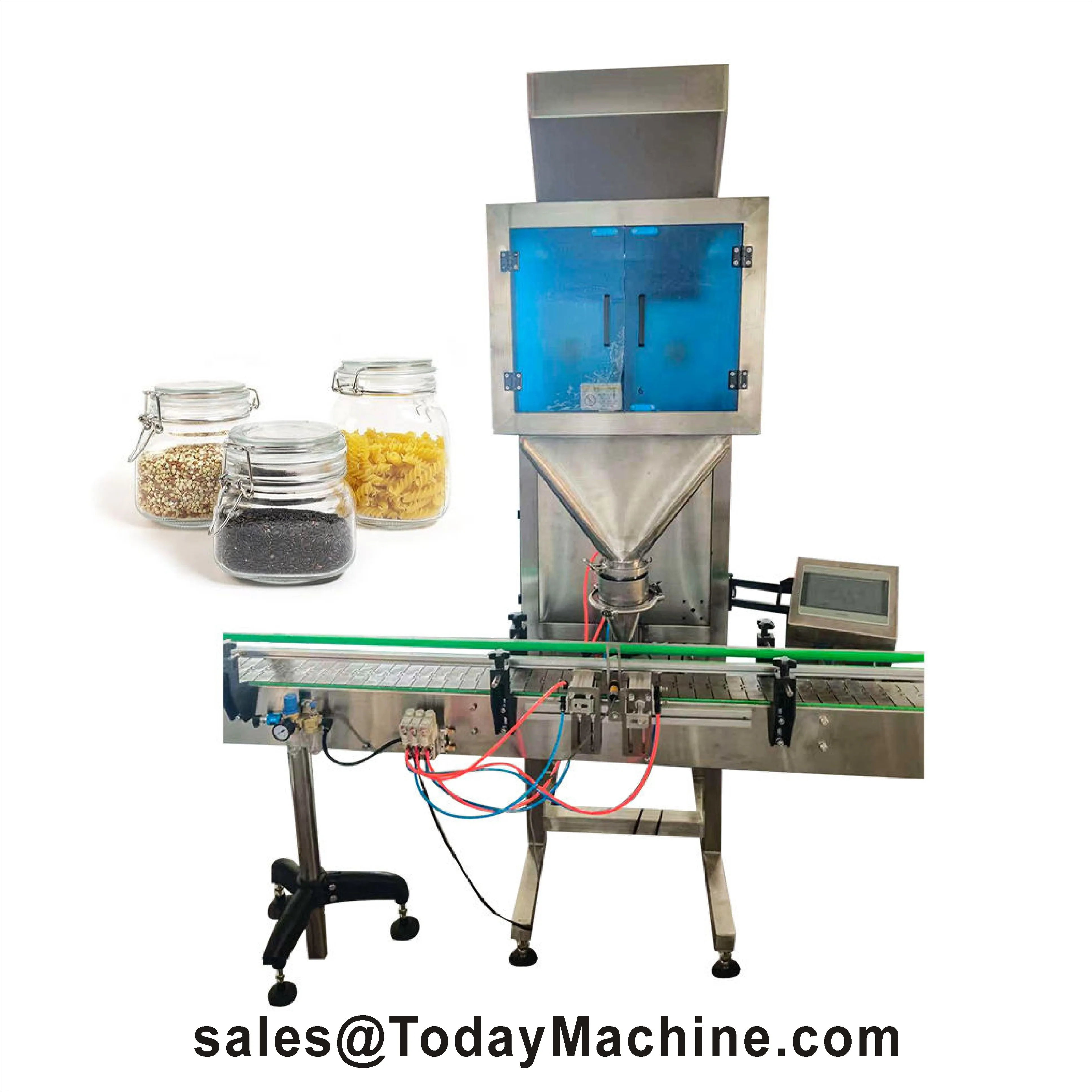 4 Heads Linear Weighing Salt Sugar Rice Tea Leaf Granule Packing Machine Coffee Bean Nuts Pet Food Filling Machine
