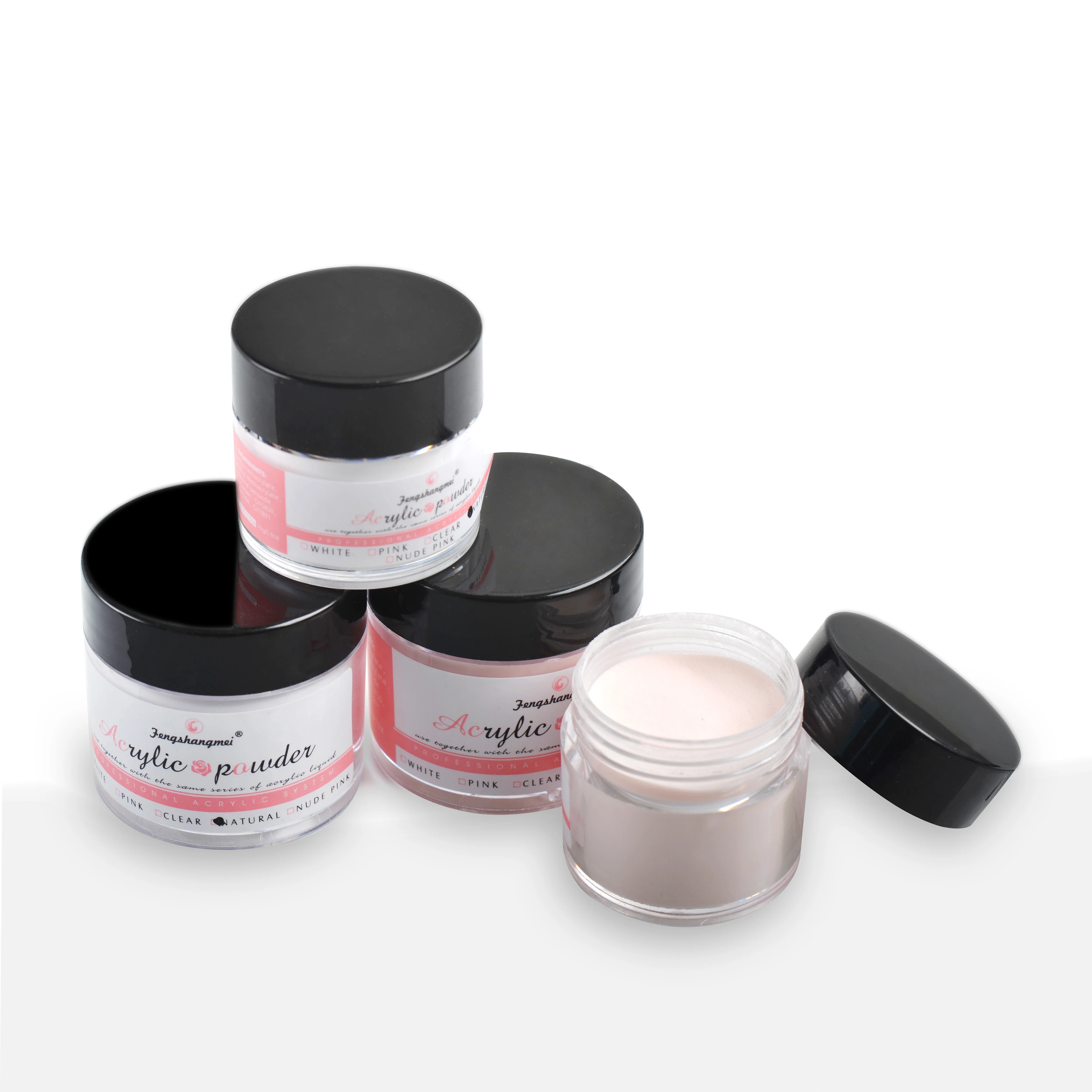 Poudre acrylique pour Nail Art, 60g, 5 couleurs, inodore, Non toxique, mélange facile, pas besoin d'une lampe à ongles, longue durée, qualité de Salon, bricolage