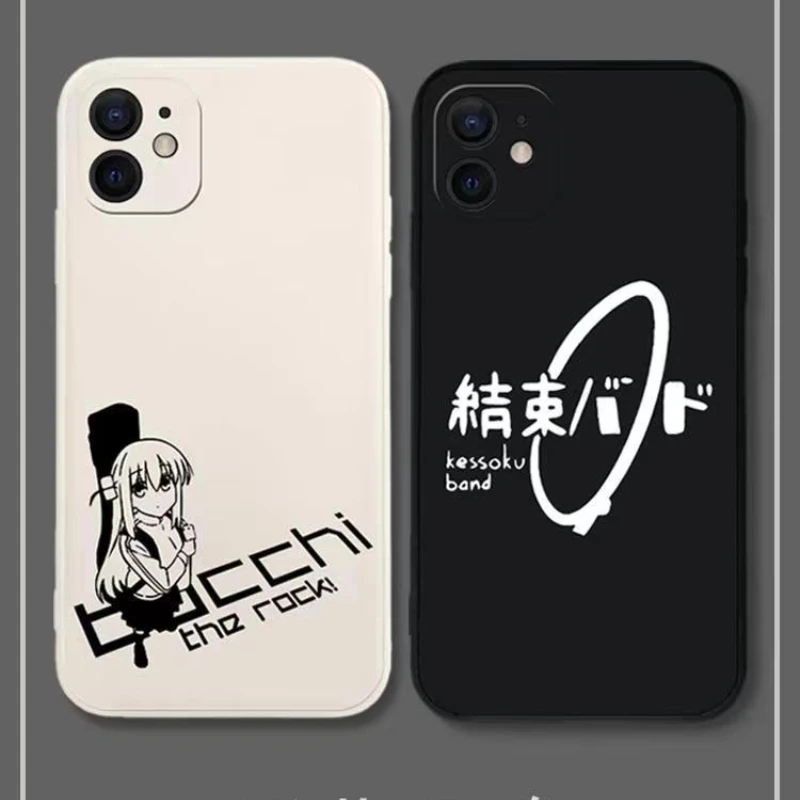 BOCCHI THE ROCK for Phone Case Anime Ijichi Nijika Yamada Ryo for IPhone X 13 14Pro Max Full Lens Protection Cover Accessories