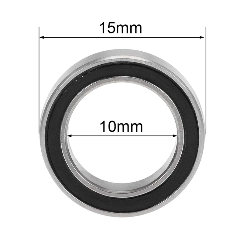 20PCS 6700-2RS High Quality 6700 2RS 10X15x4mm Miniature Seal Deep Groove Ball Bearing