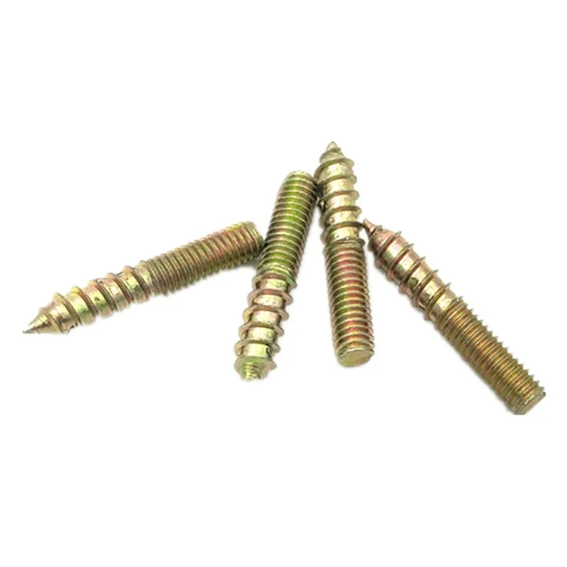 10pcs High quality M4-M8 Hanger Bolt Double Headed Bolt Self-Tapping Screw for sofa Furniture connection Fastener Hardware