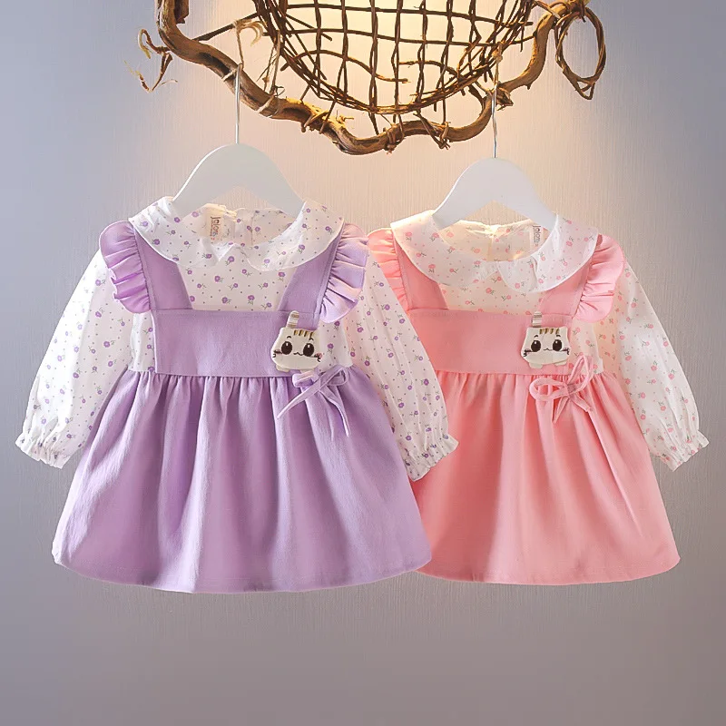 Cute Princess Dress Girl Suit Kid Costume Doll Collar Birthday Party Baby Girl Clothes Toddler Dress Children Wedding Dress A922