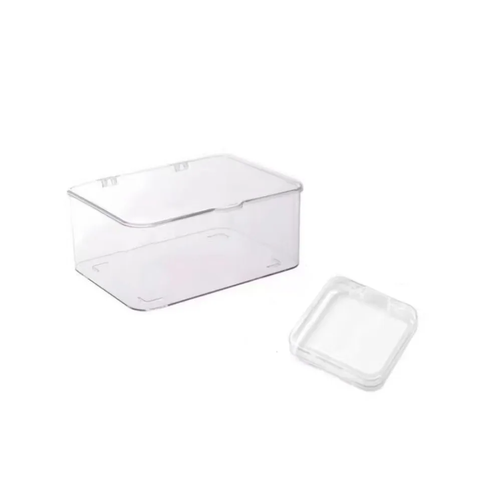 

26pcs with Lid Wenwan Bracelet Box Anti Oxidation Transparent Nail Art Storage Box Square Dustproof Acrylic Sealed Box Gifts