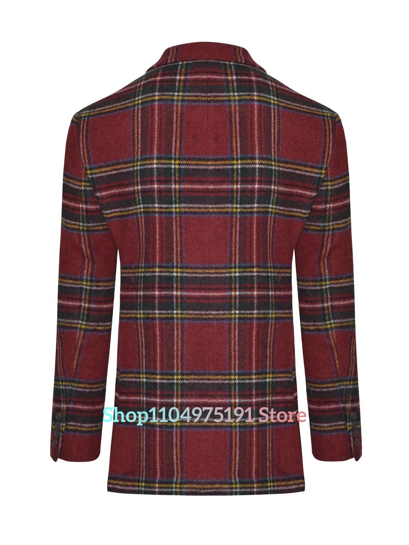 موضوع عيد الميلاد الخريف والشتاء سليم صالح الأوروبية والأمريكية الرجعية منقوشة الرجال البدلة سترة. جودة عالية الرجال المرحلة زي