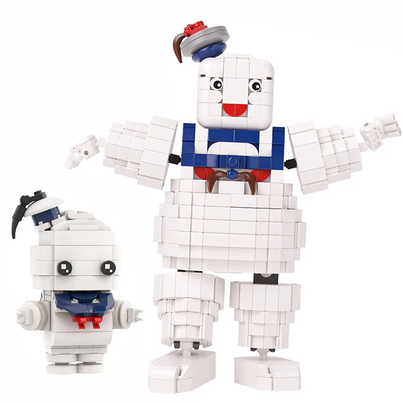 MOC Fantasy Adventure Movie Action Figure Building Block Set Ghostbustered Stay Puft Marshmallow Man Model Kids Puzzle Toys Gift