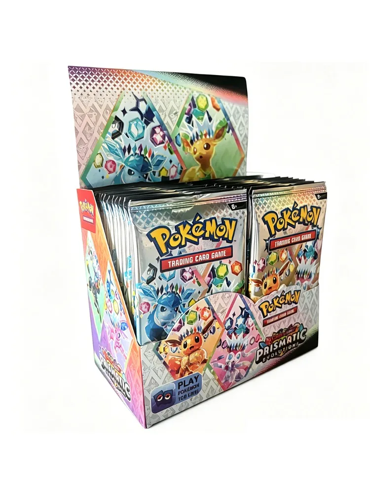 360 szt. Karty Kolekcjonerskie Anime Prismatic Evolutions Crystal Eevee Angielski Booster Box Gra Karciana Kolekcjonerska Prezent Hobby — 2