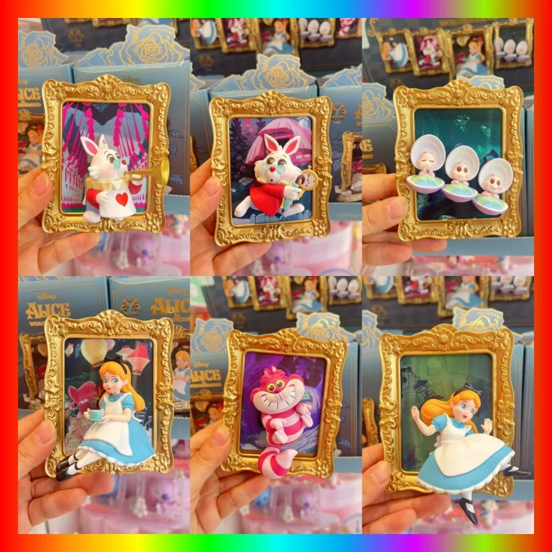 

Miniso Alice Art Museum Series Blind Box Disney Mystery Box Anime Figure Custom Kawaii Collectible Toy Birthday Decoration Gifts