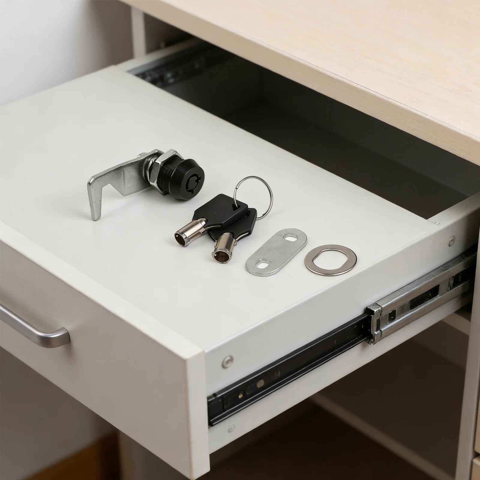 Zinc Alloy Toolbox Lock with Hook Cam Designed for Multiple Applications Including Cabinets RVs Trailers and Storage Lockers