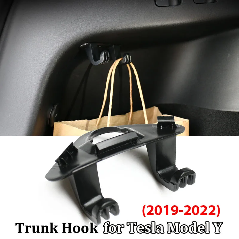 

Rear Trunk Hook For Tesla Model Y Interior Accessories Creative Storage Device Shopping Bag Umbrella Hanger Car Interior Parts