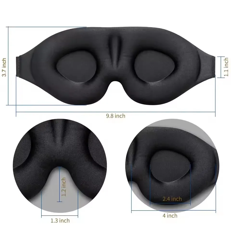 3D Sleeping Aid Eye Mask Blindfold Block Out Light Portable Soft Memory Foam Face Mask Eyeshade Comfort Three Dimension Design