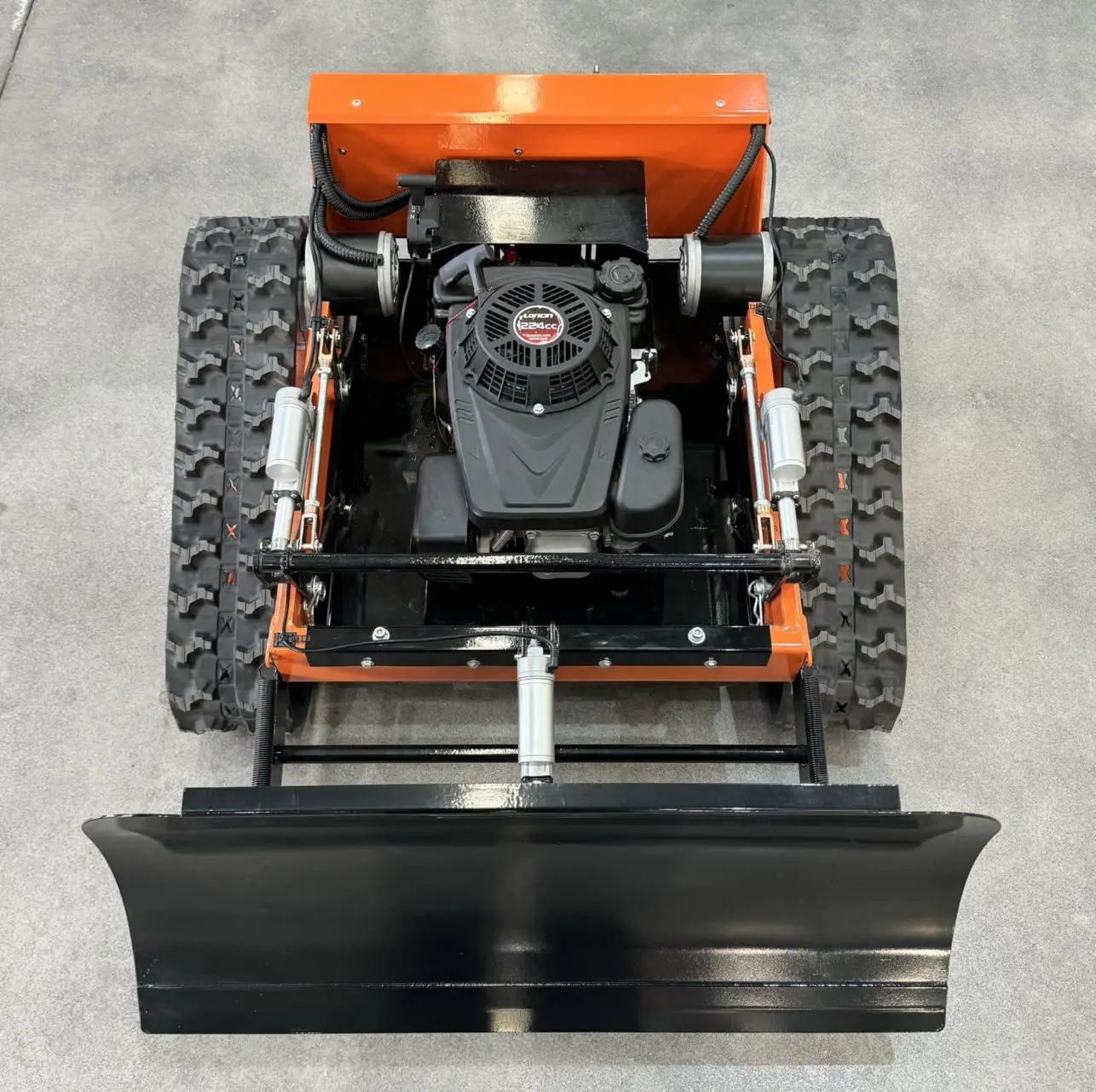 55cm Cutting Width With Snow Shovel Remote Control Reel Mower Garden Crawler Petrol Lawn Mower