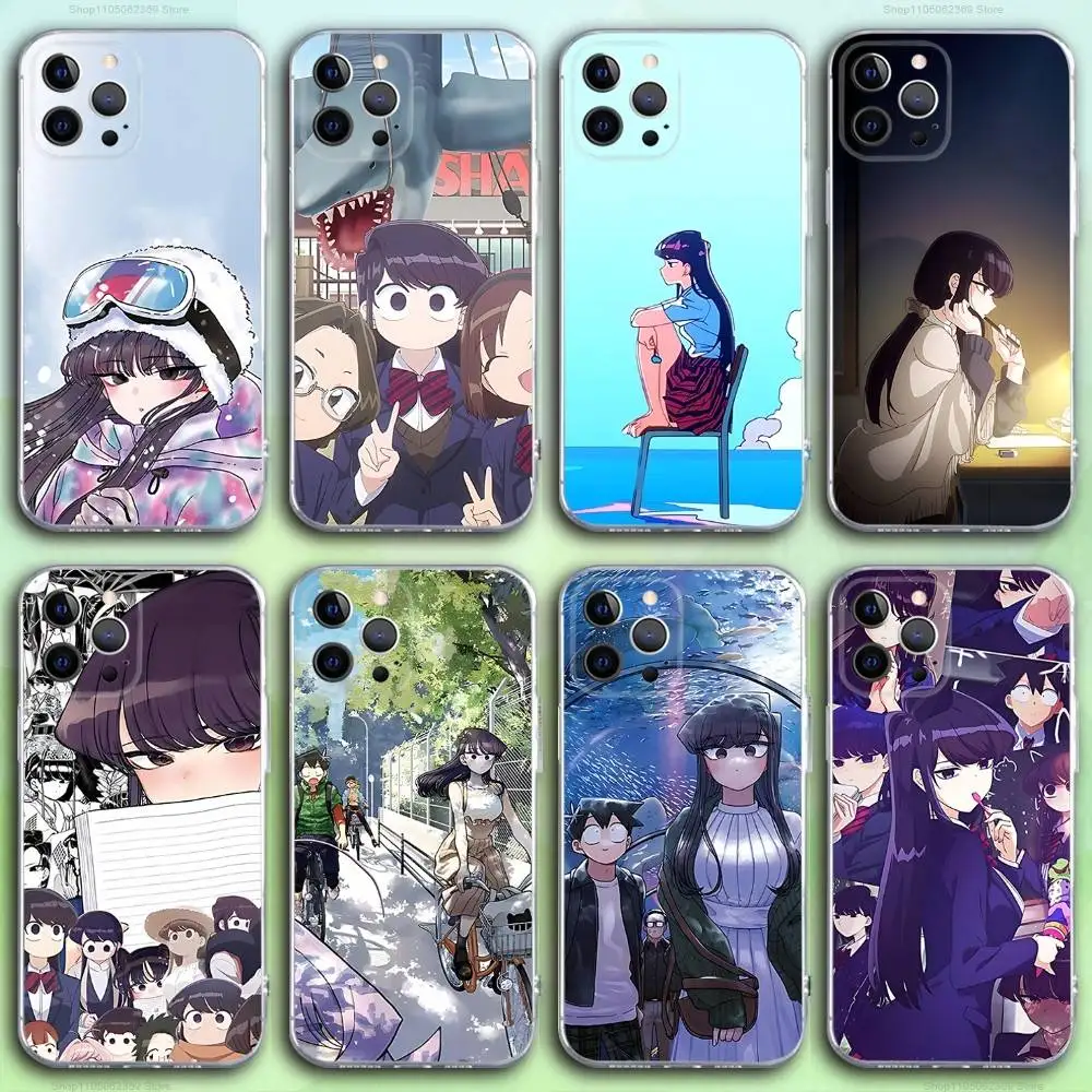 

K-Komi Cannot Communicate Phone Case For iPhone 17,16,15,14,13,12,11 Pro,Max,Plus,X,XS,XR,SE4,E Mini Transparent Soft Cover