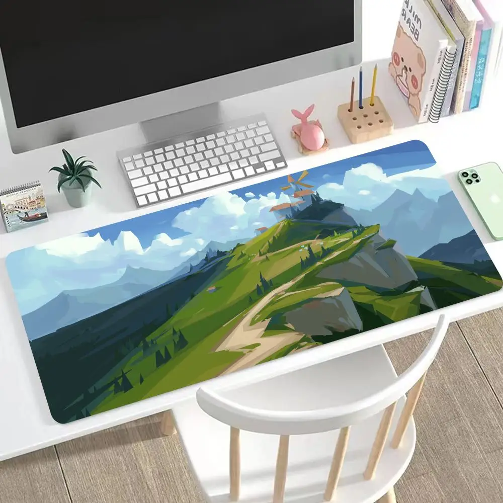 

Low-poly Style Landscape Painting Mouse Pad HD Mousepad Pad Extended Gaming Keyboard LargeMousepad 90x40cm XXL Gamer Mouse Pad