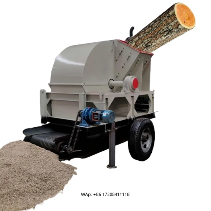 

Mobile Powered Sawdust Wood Crusher Machine Wood Sawdust Machine for Sawdust Manufacturing