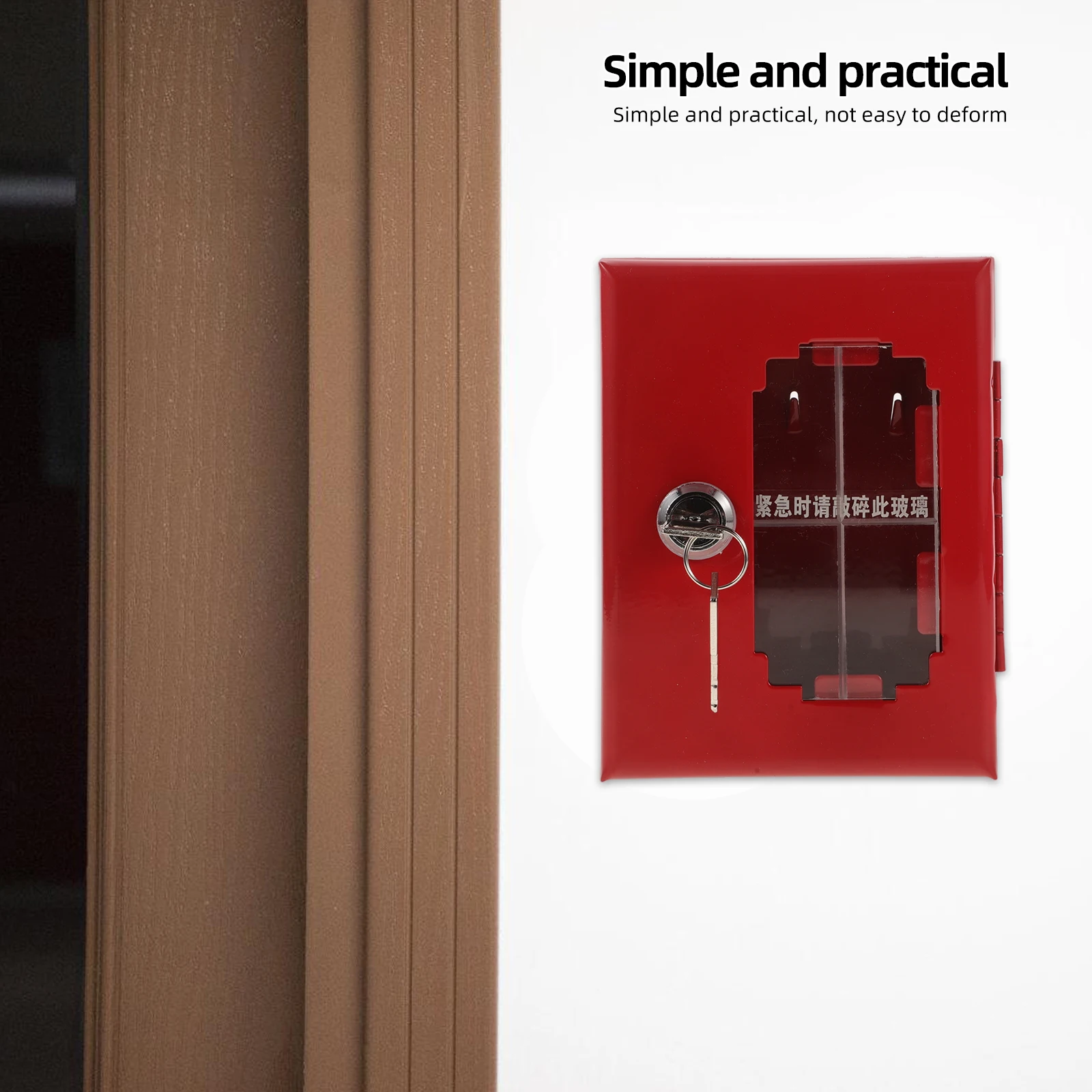 Fire Mounted Waterproof Lock For Keys Emergency Door Keys Storage Safety Box for Home Office Lock Box