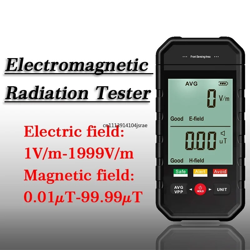 For ET925 Electromagnetic Radiation Tester Sound Light Alarm Electric Magnetic Field Environmental Monitoring Detector