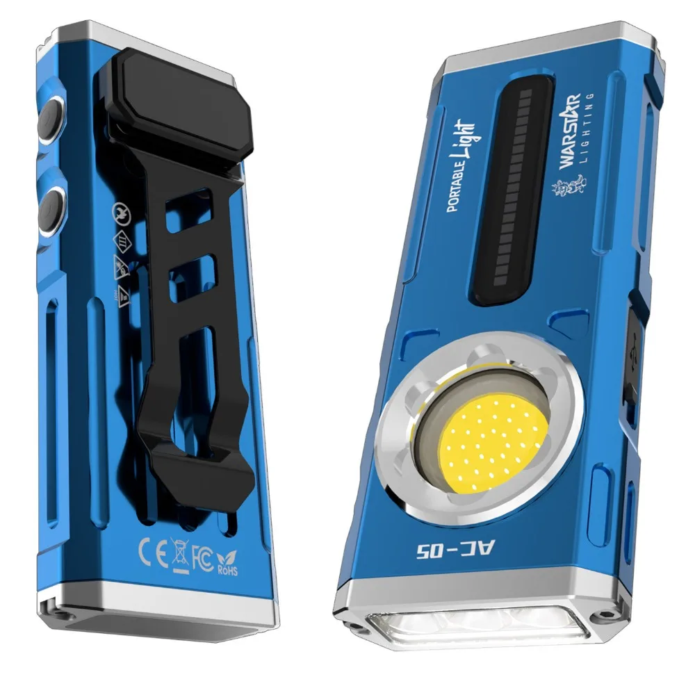AC05 Portable Flashlight High Bright Long‑Range Waterproof Torch for Outdoor Emergency Night Fishing Daily Lighting