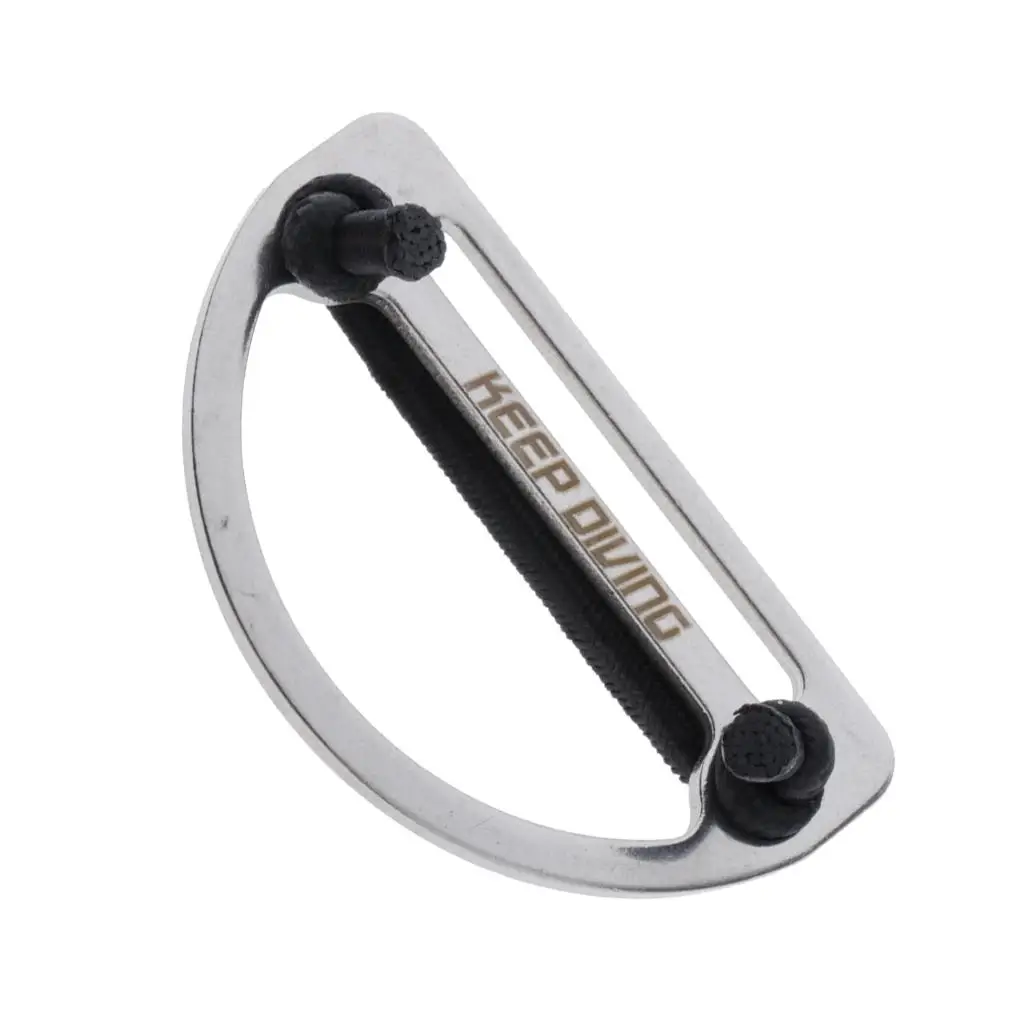 Diving Belt Webbing Stopper Adjuster 316 Stainless Steel D Ring Slides for Fasteners Strap Harness