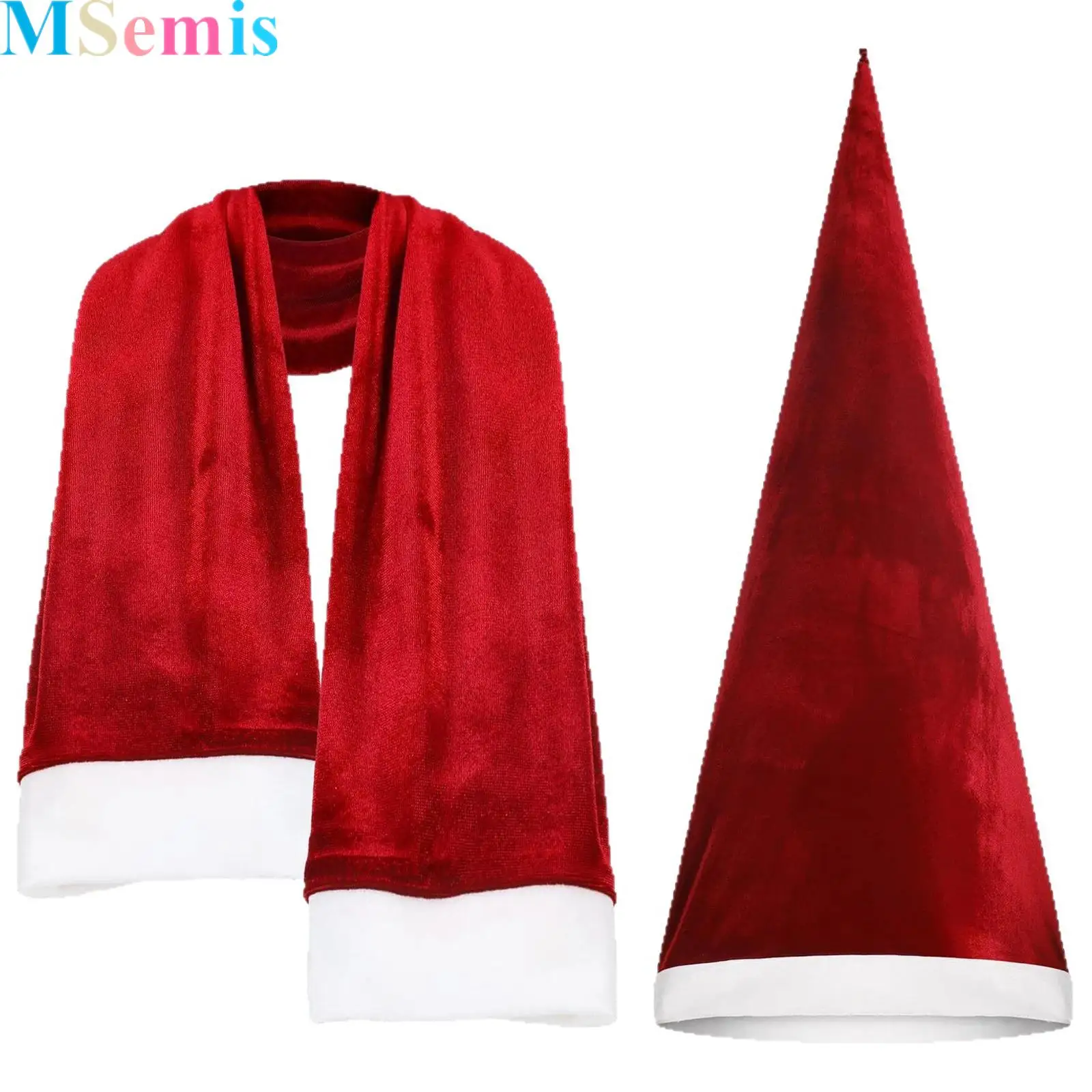 

Skeleton Model Santa Hats Scarf Giant Skeleton Costume Accessories Clothes for Christmas Decoration