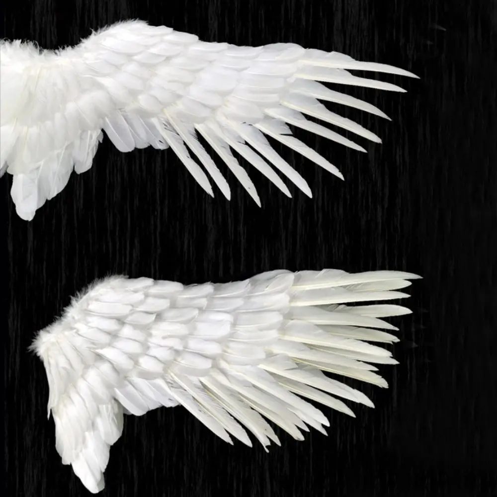 High Quaity Lightweight Angel Wings Foldable Unisex Black Devil Wings Realistic Stage Performance Show Props