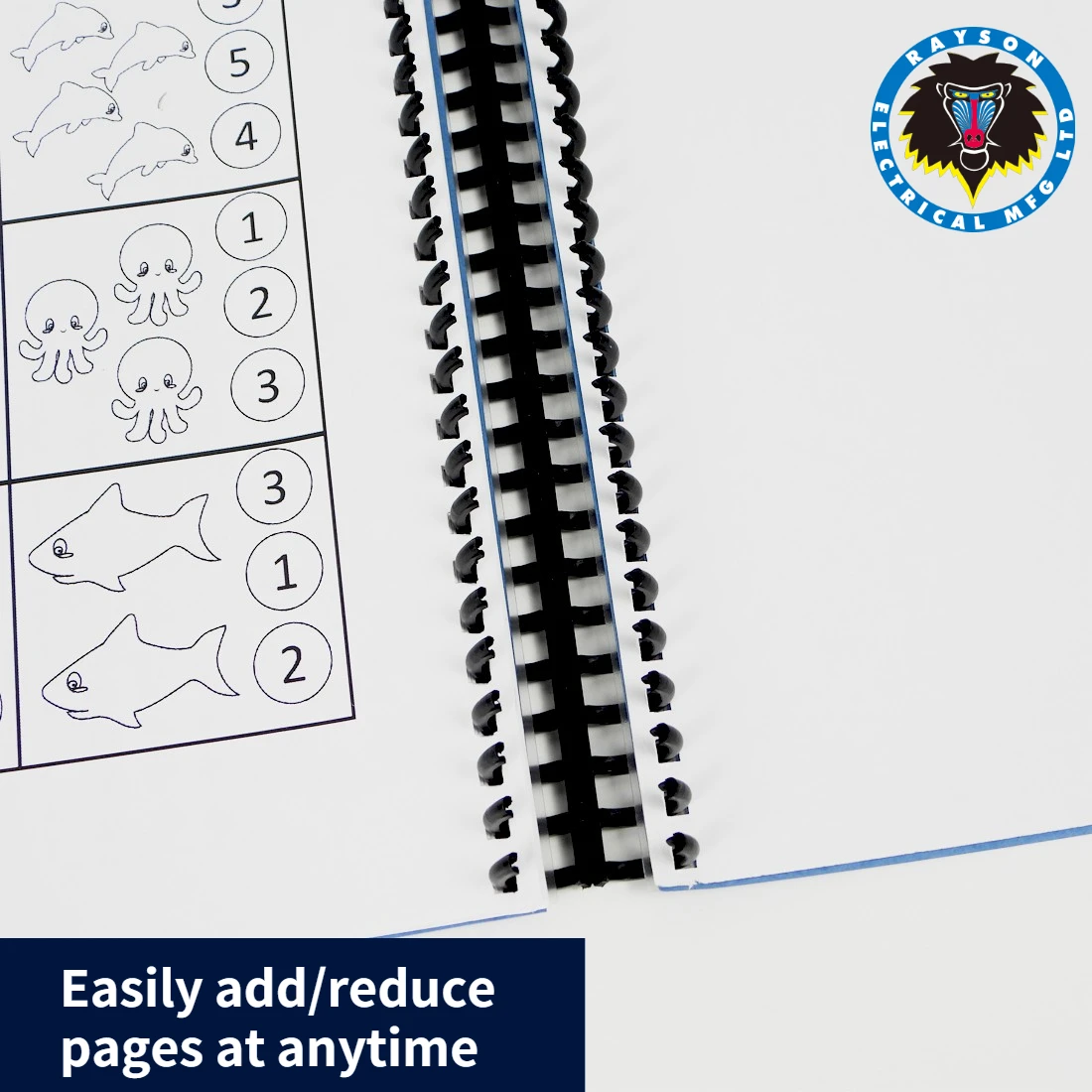 DIY Comb Binding Spine . Office Accessories and School Supplies Book Binder, Nice Stationery for A4 PVC NoteBooks