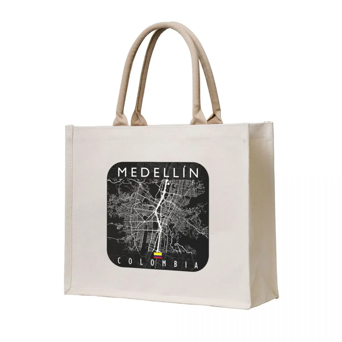 

MEDELLIN MAP COLOMBIA Tote Bag Gift bags supermarket folding bag custom tote bag