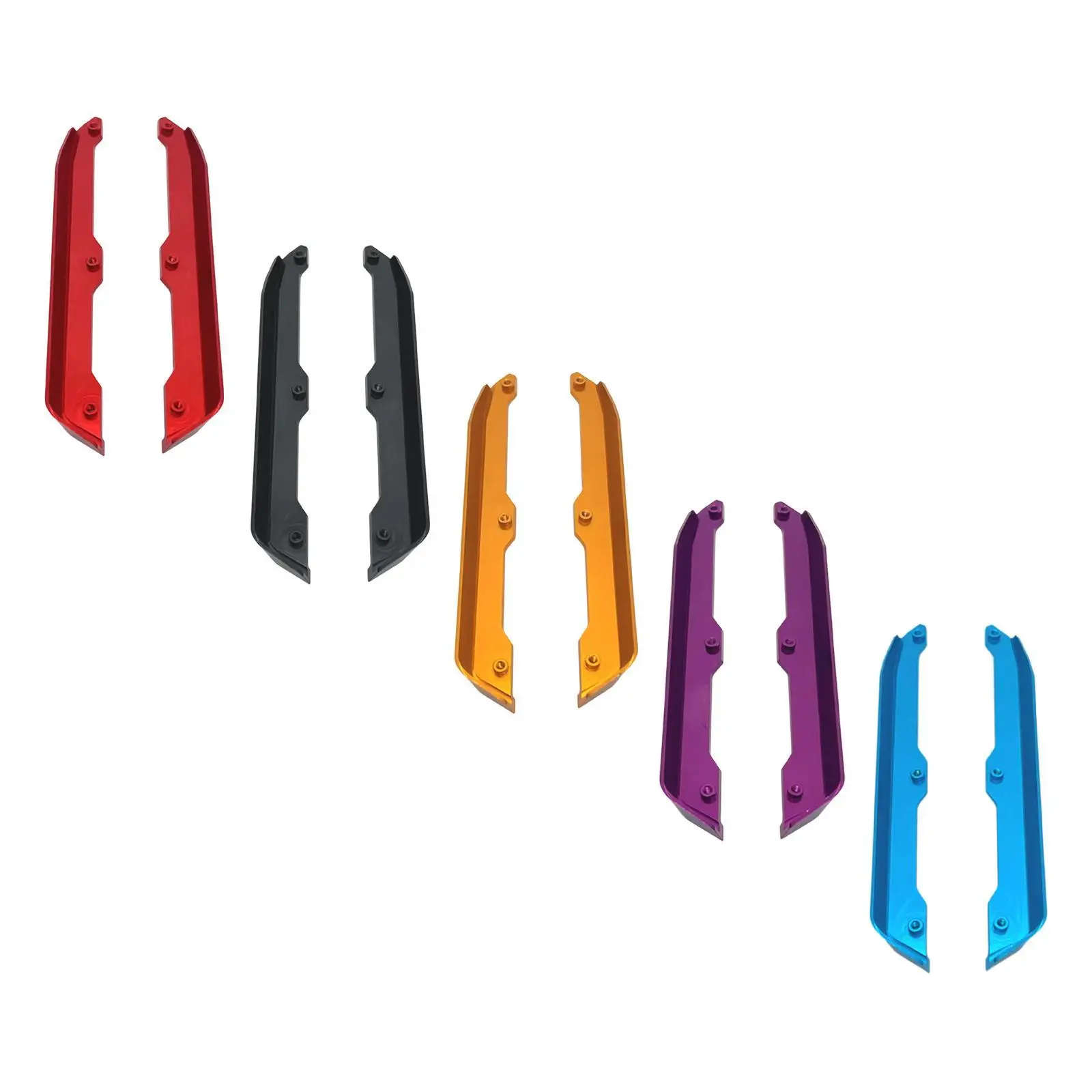 

2 шт. 1:14 радиоуправляемого автомобиля, брызговики из алюминиевого сплава, прочные обновленные боковые направляющие для Wltoys 144010 144002 Радиоуправляемая машина для хобби