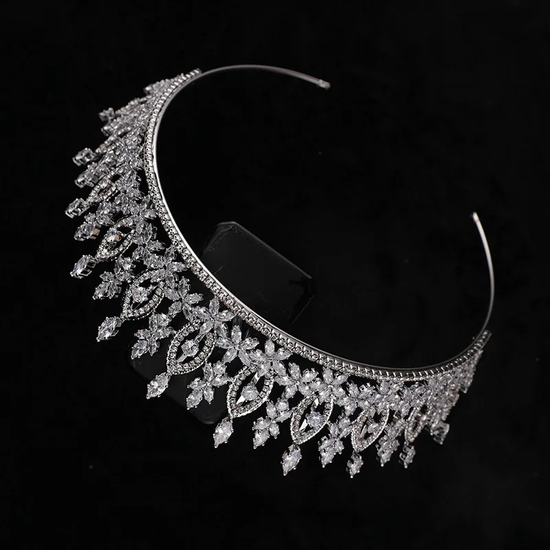 

Роскошные короны для королевы, цирконий, принцесса, свадебная тиара, корона для свадебного театрализованного представления, женская диадема, вечерние украшения для выпускного вечера, головной убор