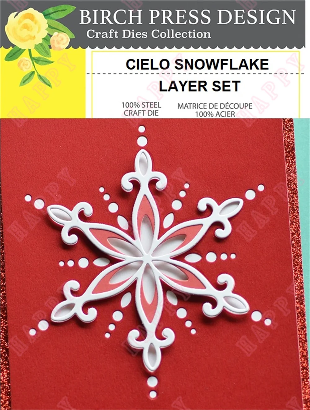 

Christmas Metal Cutting Dies Snowy Circle Layer Set Scrapbooking Diary Decoration Embossing Template DIY Greeting Card Handmade